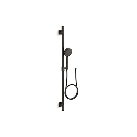 Kohler Hand Shower, Oil Rubbed Bronze, Single Hole; Wall Mounted 99898-G-2BZ